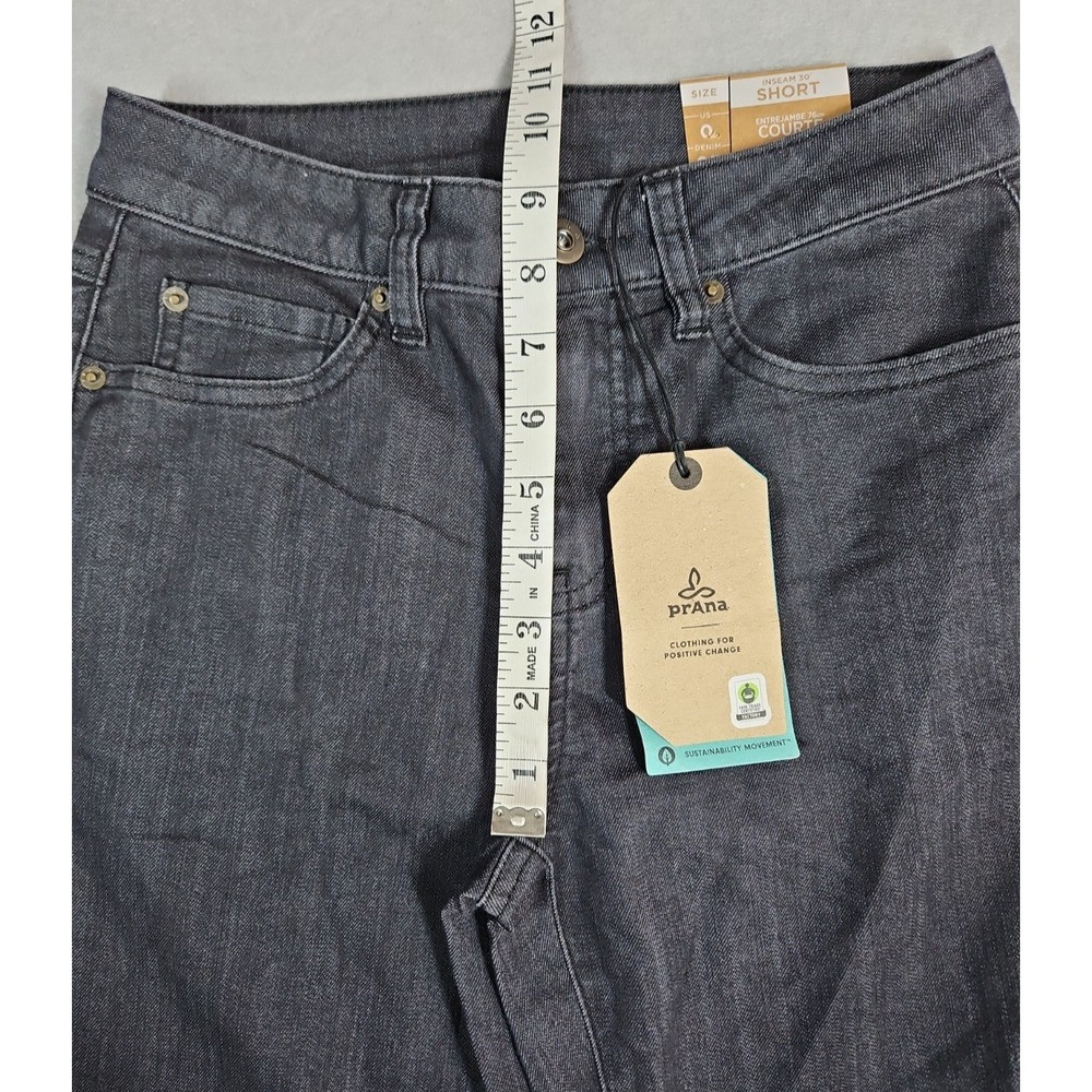 prAna Womens Gray Kayla High Rise Jeans Size 0 Short NWT - Picture 8 of 9